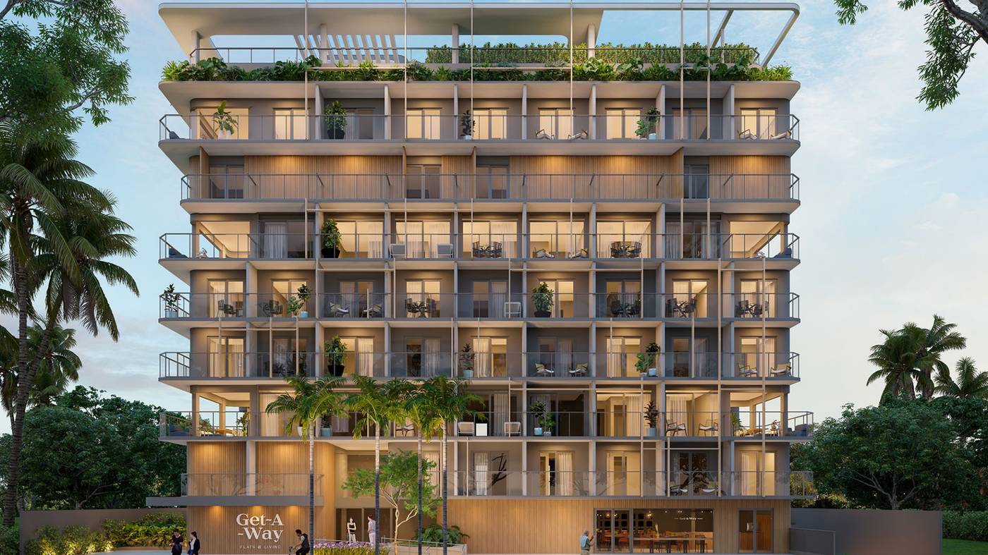Get-A-Way Flats & Living: perspectiva ilustrativa 1